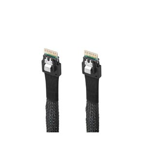Internal Slim S-AS SFF 8654 4i Male to SFF-8654 Male Extension Cord Cable for Hard Disk Server Storage Array Computer 0.5m 1m(1m)