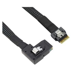 1.0M Slimline S-AS 4.0 SFF-8654 4i 38pin Host to HD S-AS 4i SFF-8087 36pin Target Cable 50cm PCIE4.0