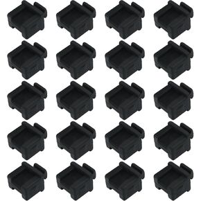 20 Pcs SFP Silicone Protectors Cap Port Cover, SFP Dust Covers Caps Switch Caps Anti Dust Black SFP Port Plug Protector for SFP Switch Router Network Interface Card