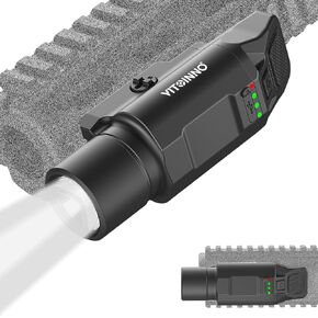 1500 مصباح يدوي تكتيكي Lumen يتناسب مع السكك الحديدية Picatinny للبندقية ، وضوء الأسلحة مع Strobe و Ampomy ، 3 مستويات سطوع قابلة للتعديل (عالية/متوسطة/منخفضة)