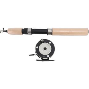 Ice Fishing Rod Reel Combo, Ice Fishing Rod Fishing Rod Reel Combo 75cm Winter Fishing Pole Ice Fishing Rod Reel Combo for Fathers Sons Husbands Boyfriends