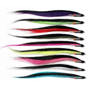 9 pcs/lot 9 Colors Skinny Sunray Shadow 8inch Tube Fly for Salmon Trout Steelhead Fly Fishing Flies Lures Set