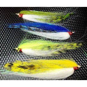 Salt Water Clouser Selection, High Profile Clouser Minnow, Half and Half Streamer Fly