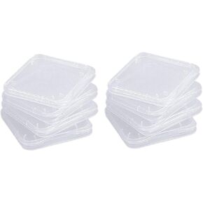 Memory Card Cases, Digital Card Storage Case 10PCS Transparent SDHC Memory Card Holder Box Portable Dustproof Digital Card Holder for Camera Digital Card or Digital Card Adapterer