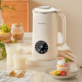 8 in 1 Nut Milk Maker Machine with 10 Blades, 35oz Homemade Soy, Almond, Oat, Coconut, Plant Based and Non Dairy Beverages, Automatic Soybean Machine With Delay Start/Keep Warm/Boil Water, Cream