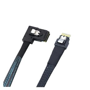 0.5M SlimSAS 4.0 (SFF-8654) 4i 38pin Host to HD S-AS SFF-8087 36pin Right Angle Target Cable