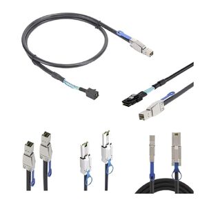 Exaternl S-AS 4X SFF-8644 to S-AS High Density HD SFF-8088&8644&8643&8087 Data Server Cable 1M 2M(2m,SFF8644 to 8088)