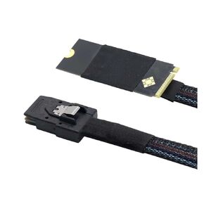 M.2(M-Key NVMe 2260) to S-AS SFF-8087 pl-UG and Play Server High Speed Cable(1m)