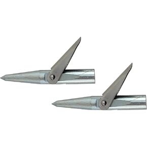 شائكة واحدة من الزنك المغطى بالزنك المغطى بالرمح والكرة والغطس spearguns - 2 عبوة