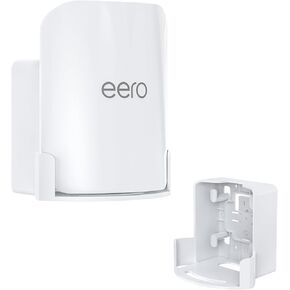 EDUP Wall Mount for eero Pro 7, Space-Saving Holder with Cable Management, Compatible Only with eero Pro 7, for Wall & Outlet Mounting- Includes Screws & Quick Start Guide (White, 1 Pack)