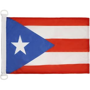 علم بورتوريكو البحري من AZ FLAG مقاس 18 بوصة × 12 بوصة - أعلام بورتوريكو مقاس 30 × 45 سم - لافتة مقاس 12 × 18 بوصة للقارب