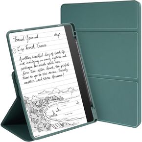 موقف الوقوف لكاتب Kindle (2024/2022 الإصدار) ، غطاء Trifold الجلدي المتميز مع حامل القلم ، متوافق مع كاتب Kindle 10.2 بوصة ، النوم/الاستيقاظ ، البحرية الأزرق