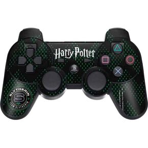 Skinit Decal Gaming Skin Compatible with PS3 Dual Shock Wireless Controller - Officially Licensed Warner Bros Team Slytherin Design