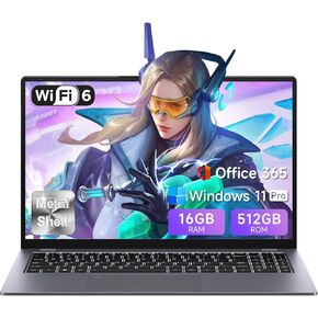 15.6" Gaming-Laptop-Computer, 12th Inter 12-Core i5-1240P (Beat i5-12450H, Up to 4.4GHz) 16GB DDR4 512GB SSD, Windows 11 Laptop, FHD IPS Display,Fingerprint,Backlit,WiFi 6,BT5.2, 65W Type-C