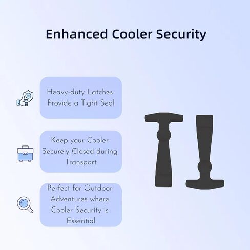 4 Pack Cooler Latches بديل لـ Yeti و RTIC المبردات ومزالج المطاط الشاقة والملاءمة العالمية وسهلة التثبيت ومثالية للملحقات وقطع الغيار البارد اليتي in Kuwait
