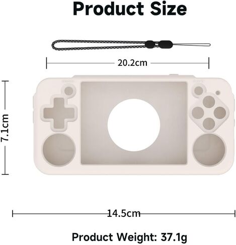 Game Console Silicone Protection Case for RG35XX H Retro Retro Handheld Game Console ، Accsities Case Case Game Console (Black) in Kuwait
