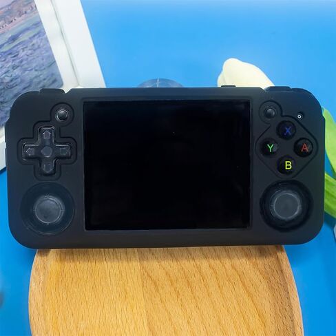 Game Console Silicone Protection Case for RG35XX H Retro Retro Handheld Game Console ، Accsities Case Case Game Console (Black) in Kuwait