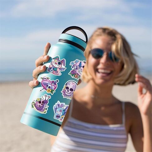 ملصقات جروت 50 قطعة من ملصقات الفينيل المقاومة للماء لزجاجة المياه، ملصقات شخصيات كرتونية لطيفة للأطفال والمراهقين والبالغين شارات فينيل مقاومة للماء لزجاجة المياه وأمتعة الكمبيوتر المحمول in Kuwait