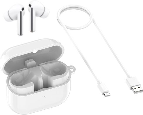 Charging Case for Samsung Galaxy Buds 3 Pro (SM-R630), Replacement Charger Cradle Station, Bluetooth Pairing with USB-C Cable for Galaxy Buds 3 Pro Earbuds (Black) in Saudi Arabia