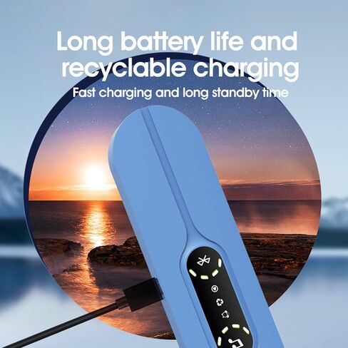 مكبر صوت وسادة للنوم العظم النائم بتوصيل صوت نوم مع الضوضاء البيضاء ثلاثية الأبعاد ، والتحكم في الحجم ، وموقت النوم للنوم الجانبي ، والأزرق in Kuwait