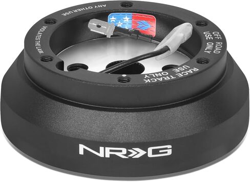 NRG Innovations NRG-SRK-140H Racing Style Steering Wheel Quick Release Short Hub Adapter, 6 X 70mm Bolt Pattern, Black Body in Kuwait