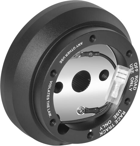 NRG Innovations NRG-SRK-140H Racing Style Steering Wheel Quick Release Short Hub Adapter, 6 X 70mm Bolt Pattern, Black Body in Kuwait