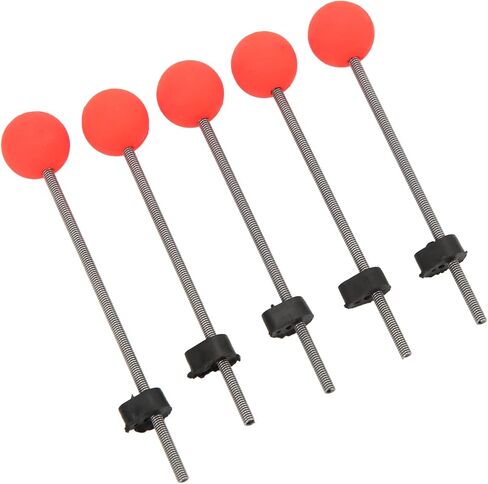 Ice Fishing Pole Spring Ball Tip Red Ball 5PCS Stainless Steel EVA Outdoor Reservoir Fishing L in Saudi Arabia