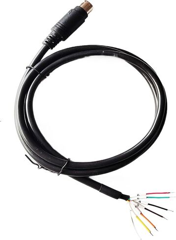 DIN MD4 MD5 MD6 4PIN 5PIN 6PIN MD8 8PIN PS/2 Male Connector Adapter Breakout RS232 RS485 RS422 PLC Programming Cable(300cm,MD4 Male) in Kuwait