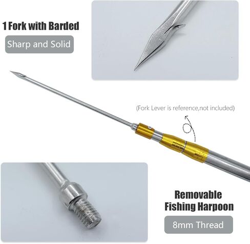 خطاف صيد سمك هاربون كبير من الفولاذ المقاوم للصدأ بطول 7-11 شوكة من شركة دوتيبلاس مع برغي 8 مم للقبض على شكل سمكة كبيرة in Kuwait