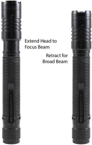 LitezAll Tactical Flashlight | Compact and Portable Night Light 300 Lumens | Durable and Rubber Coated Flash Light Perfect for Camping, Backpacking and Emergency Lighting, 1 CR123A Battery Included in Kuwait