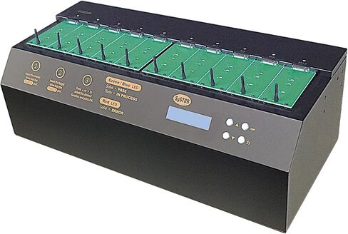 1 to 9 M.2 NVMe/SATA Duplicator - 36GB/Min - Standalone Copier & Eraser/Sanitizer for Multiple PCIe M2 Drives (SYSNVME-YL06REG09) in Kuwait