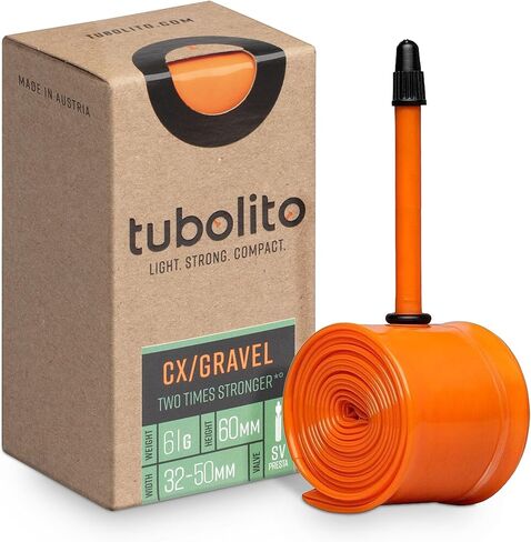 Tubolito Tubo cx/Gravel Presta Valve,Orange,700 x 30-47mm, 60mm in Kuwait