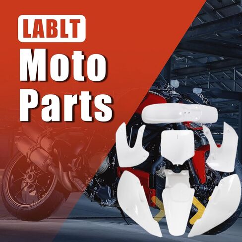 LABLT Fairing Kit Plastic Fender Set Replacement for Kawasaki KX 65 KLX 110 KLX110 DRZ110 Suzuki RM65 in Saudi Arabia