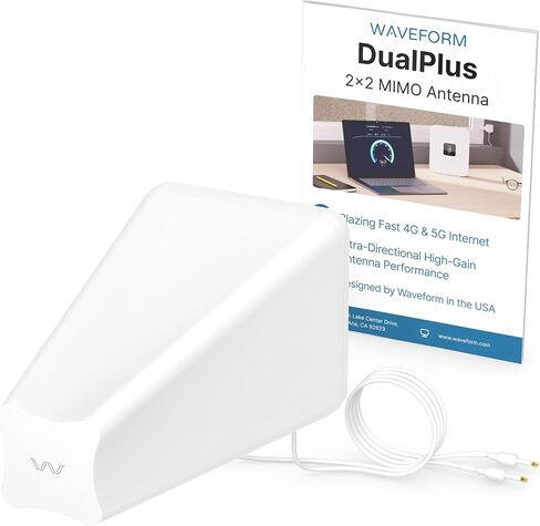 Waveform 2x2 MIMO Log Periodic Outdoor Antenna Kit (DualPlus (2024 Release), Complete Kit w/ 20' Cable and Window Entry) in Kuwait
