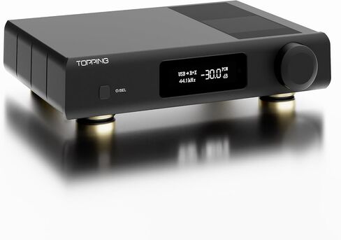 TOPPING D90 III Discrete Full Balance HiFi DAC with New PSRM Module, Bluetooth 5.1, PCM768kHz/32bit, DSD512, Ultra Low Jitter, 12V Trigger, USB/Coax/Opt/AES/IIS, Audio Preamp Decoder (Black) in Kuwait