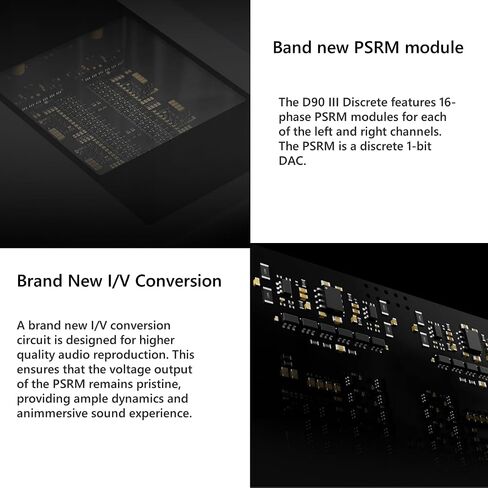 TOPPING D90 III Discrete Full Balance HiFi DAC with New PSRM Module, Bluetooth 5.1, PCM768kHz/32bit, DSD512, Ultra Low Jitter, 12V Trigger, USB/Coax/Opt/AES/IIS, Audio Preamp Decoder (Black) in Kuwait