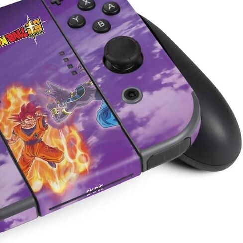 Skinit Decal Gaming Skin Compatible with Nintendo Switch Bundle - Officially Licensed Dragon Ball Super Goku vs Beerus Design in Saudi Arabia