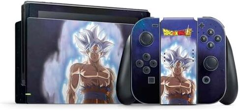 Skinit Decal Gaming Skin Compatible with Nintendo Switch Bundle - Officially Licensed Dragon Ball Super Goku vs Beerus Design in Saudi Arabia