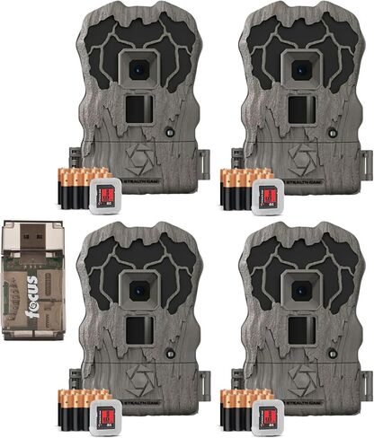 Stealth Cam Browtine 20MP Trail/Game Camera | 720P HD Video, 0.8s Trigger Speed, 60 Feet Flash, 1-3 Image Burst - (2 Pack), Night Mode in Saudi Arabia