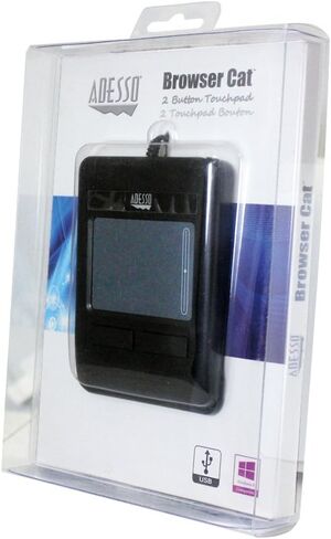 Adesso ATP-400UB - Browser Cat, 2 Button USB Touchpad for PC and Mac,Black in Saudi Arabia