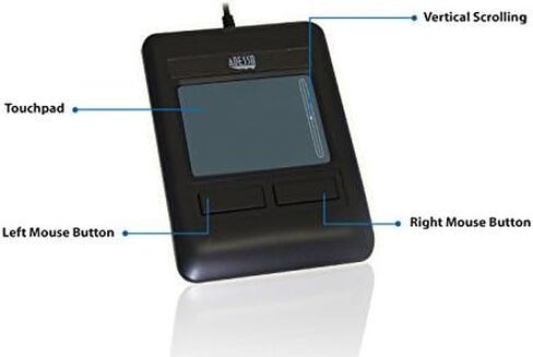 Adesso ATP-400UB - Browser Cat, 2 Button USB Touchpad for PC and Mac,Black in Saudi Arabia