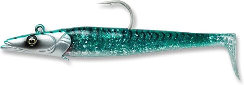 Savage Gear Sandeel Fishing Bait, 5 1/3 oz, Mackerel, Realistic Contours & Movement, Durable Construction, Two Tie Points, 5X Hooks, Holographic Eyes, Bait Keeper in Saudi Arabia
