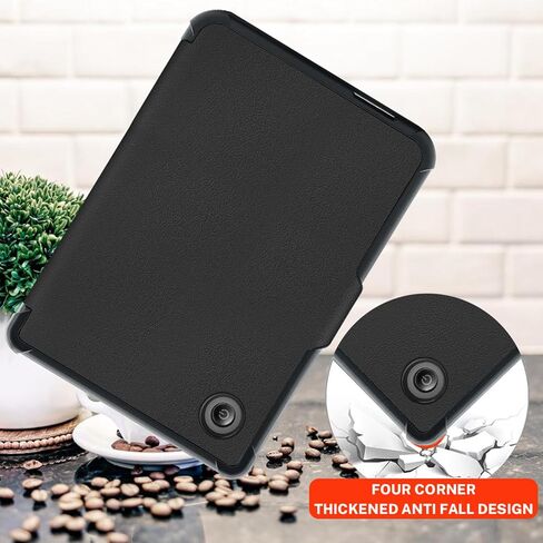 CASE متوافق مع 6 "Kobo Clara Color/BW (2024)/2E (2022)/Tolino Shine Color/Shine 5 (2024)/Shine 4 (2022) ، يشمل حامي الشاشة - غطاء جلدي متميز مع النوم التلقائي/الاستيقاظ ، الأسود in Saudi Arabia