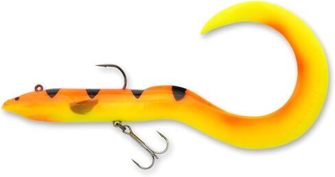 Savage Gear Real EEL Pre-Rigged Fishing Bait, 1 1/3 oz, Olive Brown Pearl, Realistic Contours & Movement, Durable Construction, Dual Hook Configuration, Available in 3 Sizes (8"-16") in Saudi Arabia