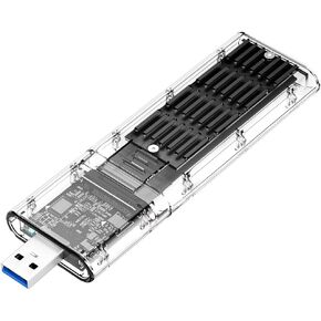 MAIWO M.2 SATA SSD Enclosure, USB3.2 Gen1 Type-A to SATA NGFF Based M.2 Solid State Drive Adapter Reader, Support B Key B+M Key, High-Strength ABS (K1714S)