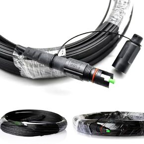 OptiTap Premium Pre-Terminated Fiber Optic Cable – Plug-and-Play, IP68 Rated for FTTH/FTTx Deployments, Weatherproof, Quick Installation, Compatible with Corning OptiTap Ecosystem, Multiple Lengths