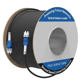 37M/121FT LC to LC Armored Outdoor Fiber Optic Cable, Single Mode Duplex 9/125μm SMF Fiber Patch Cord, OS1/OS2 Compatible, Black LSZH Jacket, Uniboot Jumper for FTTH, Data Center, Long-Distance Use