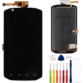 LCD Display Touch Screen Digitizer Assembly Repair Replacement 4.7" for Zebra TC70, TC75, TC72, T77, TC70X, TC75X,TC77 with Tools（Black）
