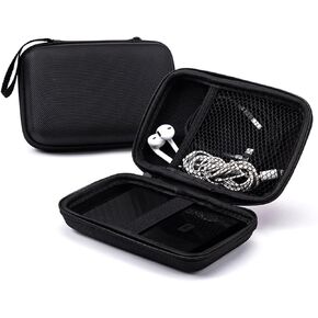 External Hard Drive Portable Carrying Case Digital Gadget Case Waterproof Black