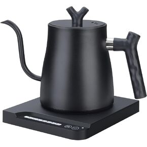 Electric Kettles - Gooseneck Electric Kettle with 7-Level Temperature Control,1-Liter Stainless Steel Inner 1000-Watt Quick Heating Hot Water kettle for Pour Over Coffee & Boil Hot Water